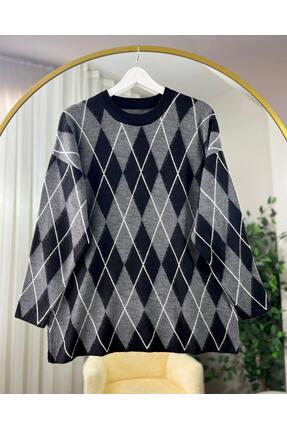 Parla Modam ADEN BAKLAVA DESEN TRİKO KAZAK 3033