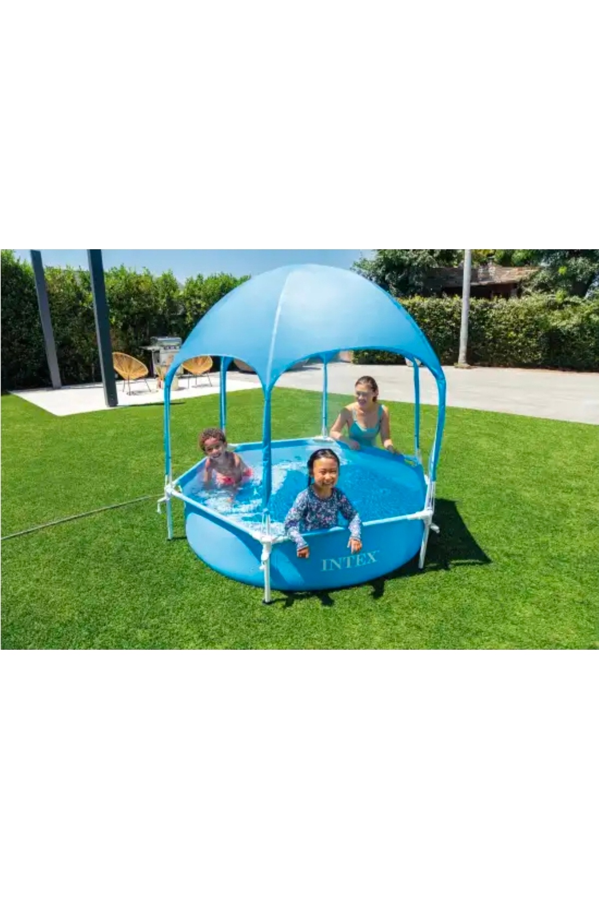 Oyuncakhane Gölgelikli Prefabrik Aile Havuzu 28209NP 183x38x38 fotoğrafı 2 (önizleme)