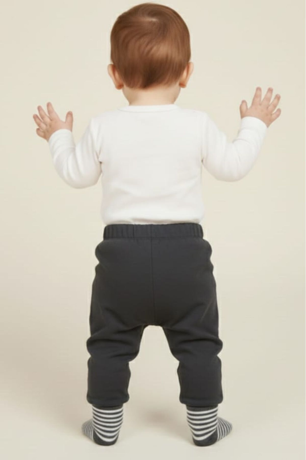 Fuar Baby Füme %100 Pamuk Çoraplı Erkek Bebek Altı - Beli Lastikli Bebek Pantolonu - Pijama ve Eşofman Altı fotoğrafı 4 (önizleme)
