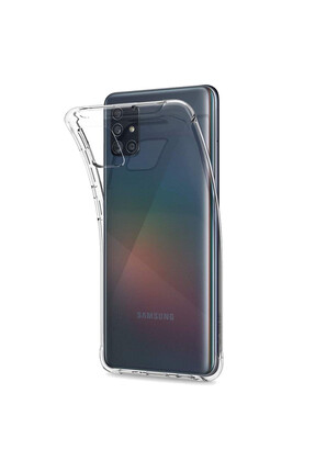 Hatreds Samsung Galaxy A51 Uyumlu Telefon Kılıfı Şeffaf Darbe Emici Kapak