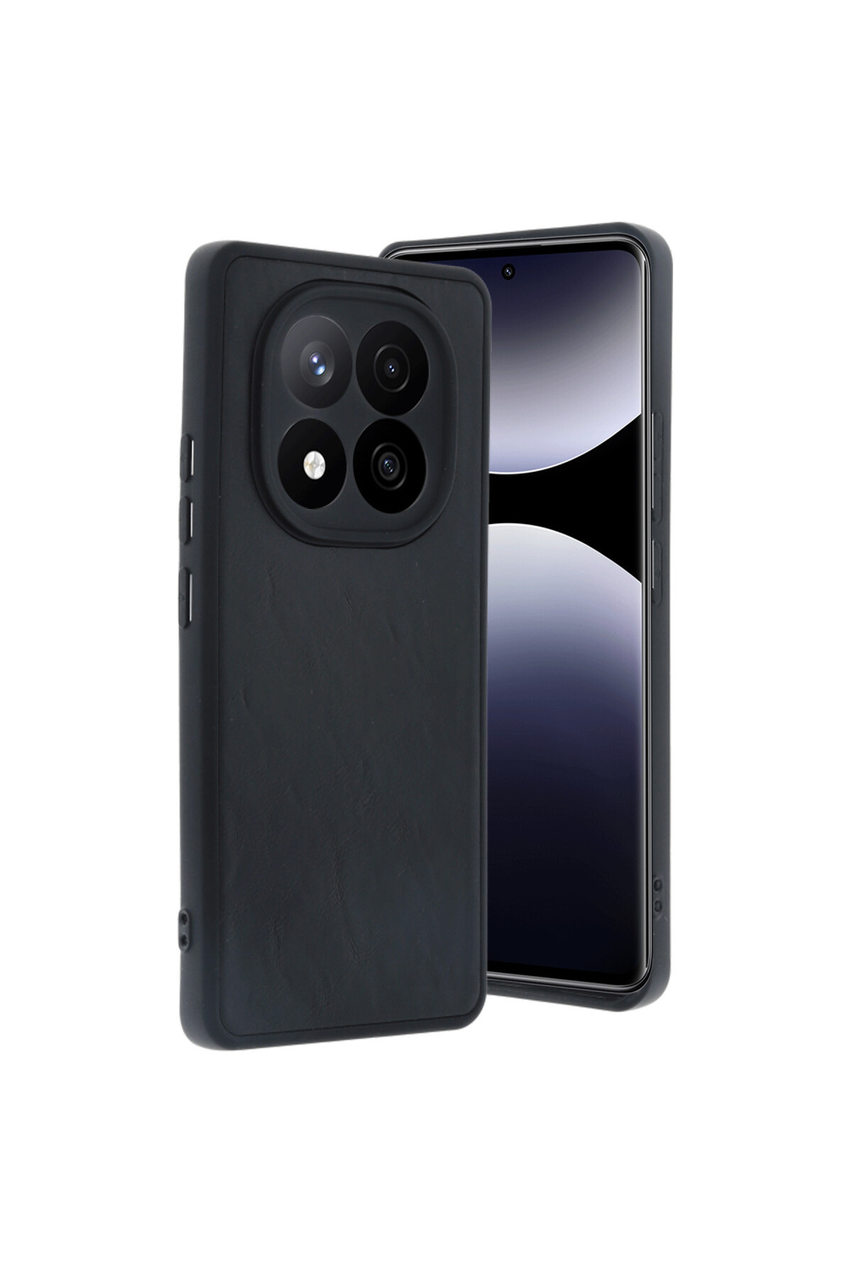 Redmi Note 14 Pro 5G & Poco X7 Case Camera Protected Faux Leather Interlocking Cover