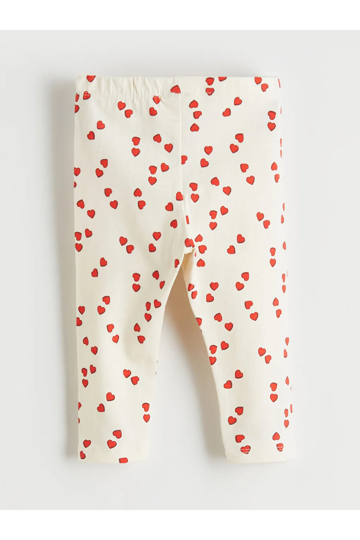 LC Waikiki Kırmızı Kalp Desenli Kız Bebek Bluz ve Tayt fotoğrafı 3 (önizleme)