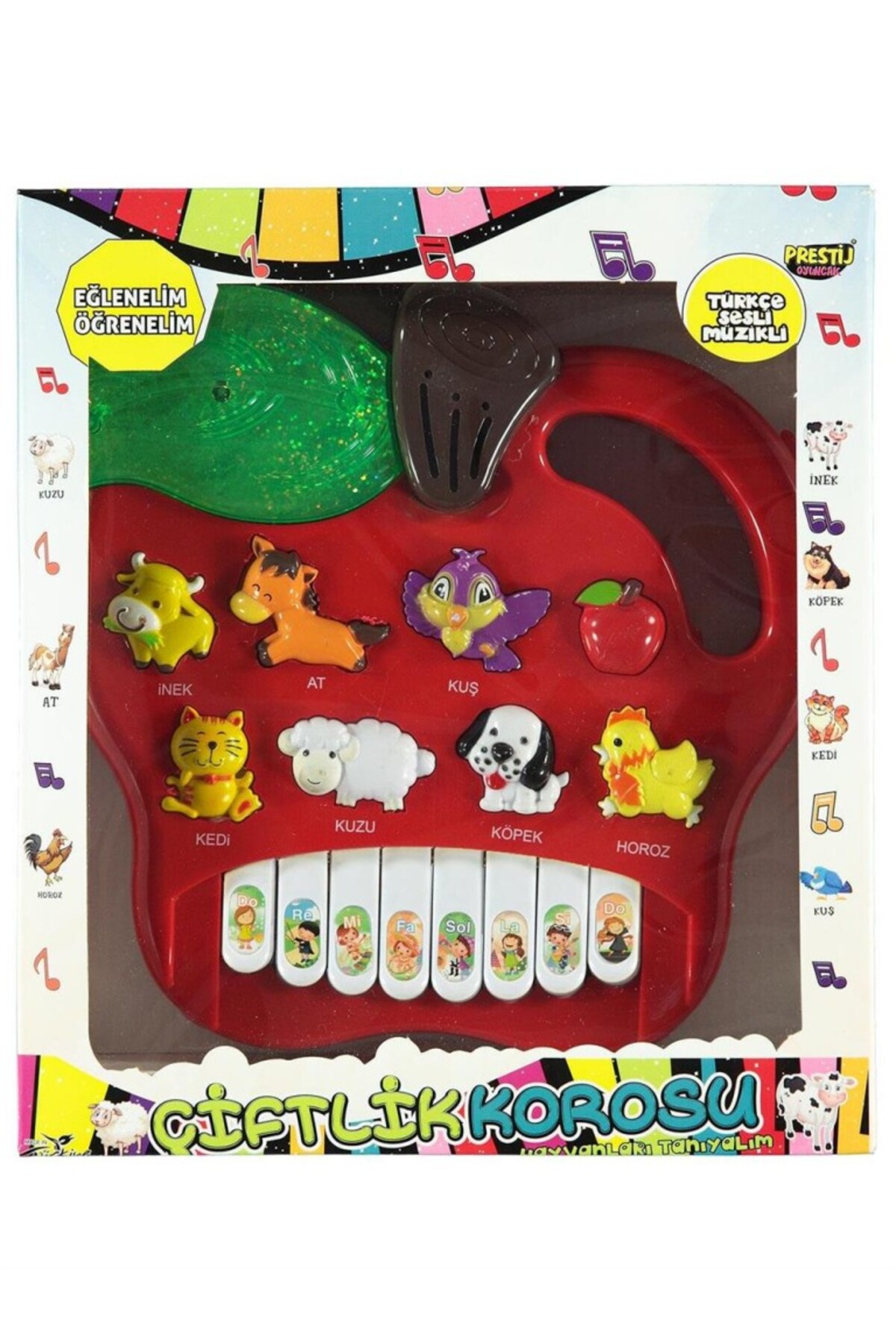 NW NessiWorld Prestij Kutulu Hayvanlı Pilli Elmalı Piano fotoğrafı 3 (önizleme)