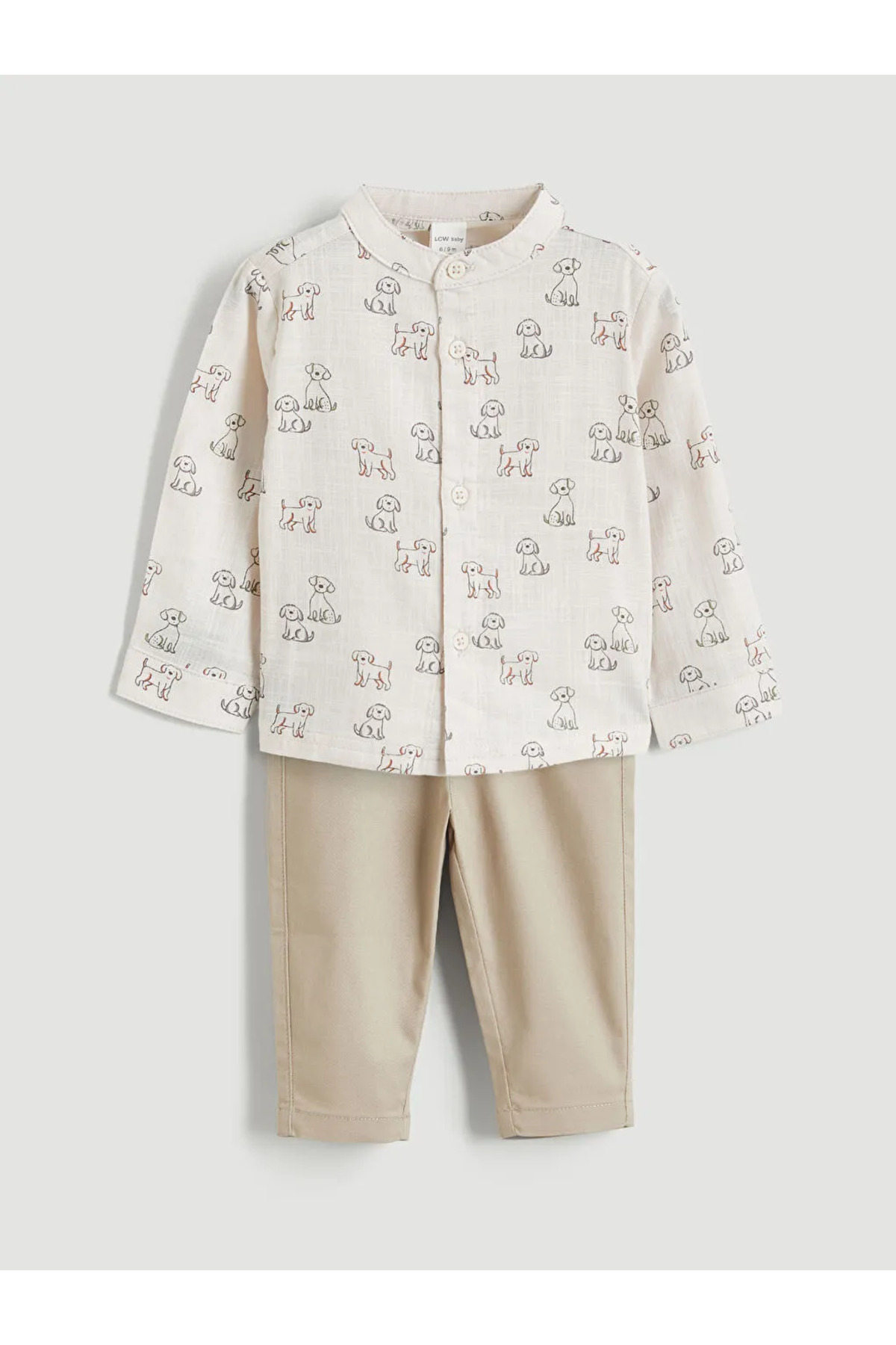 LC Waikiki Ekru Hakim Yaka Erkek Bebek Gömlek ve Pantolon fotoğrafı 7 (önizleme)