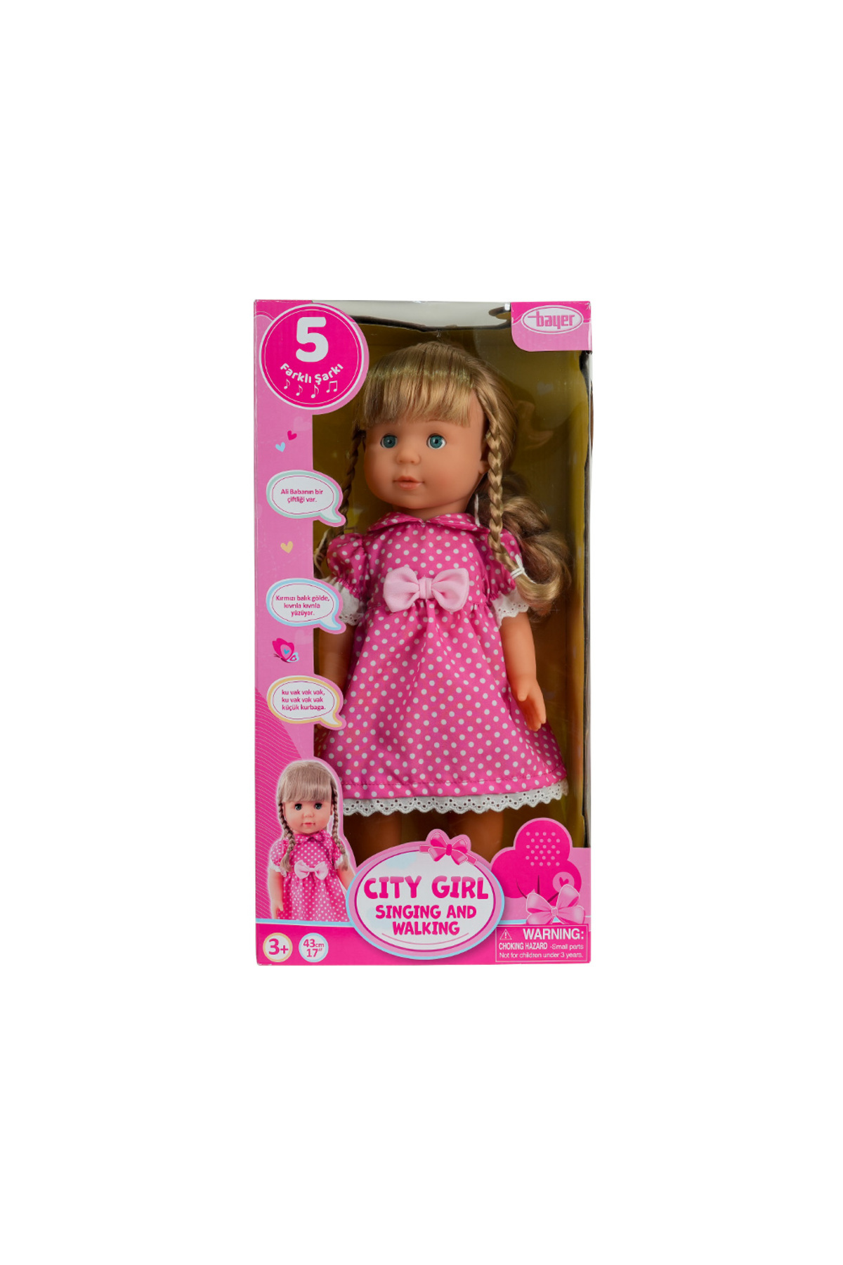 Mega City Girl Şarkı Söyleyen ve Yürüyen Bebek 43 Cm fotoğrafı 4 (önizleme)