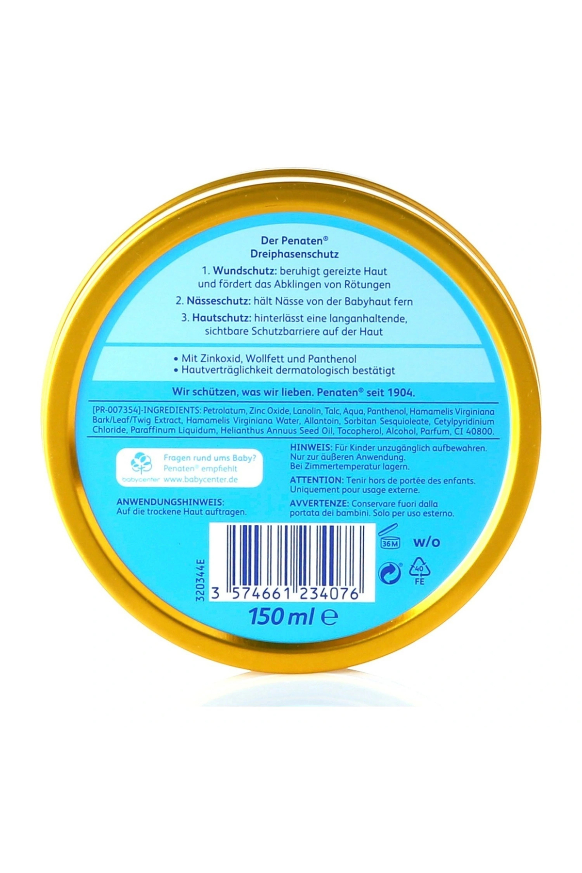 Penaten Baby Pişik Kremi 150 ml fotoğrafı 2 (önizleme)