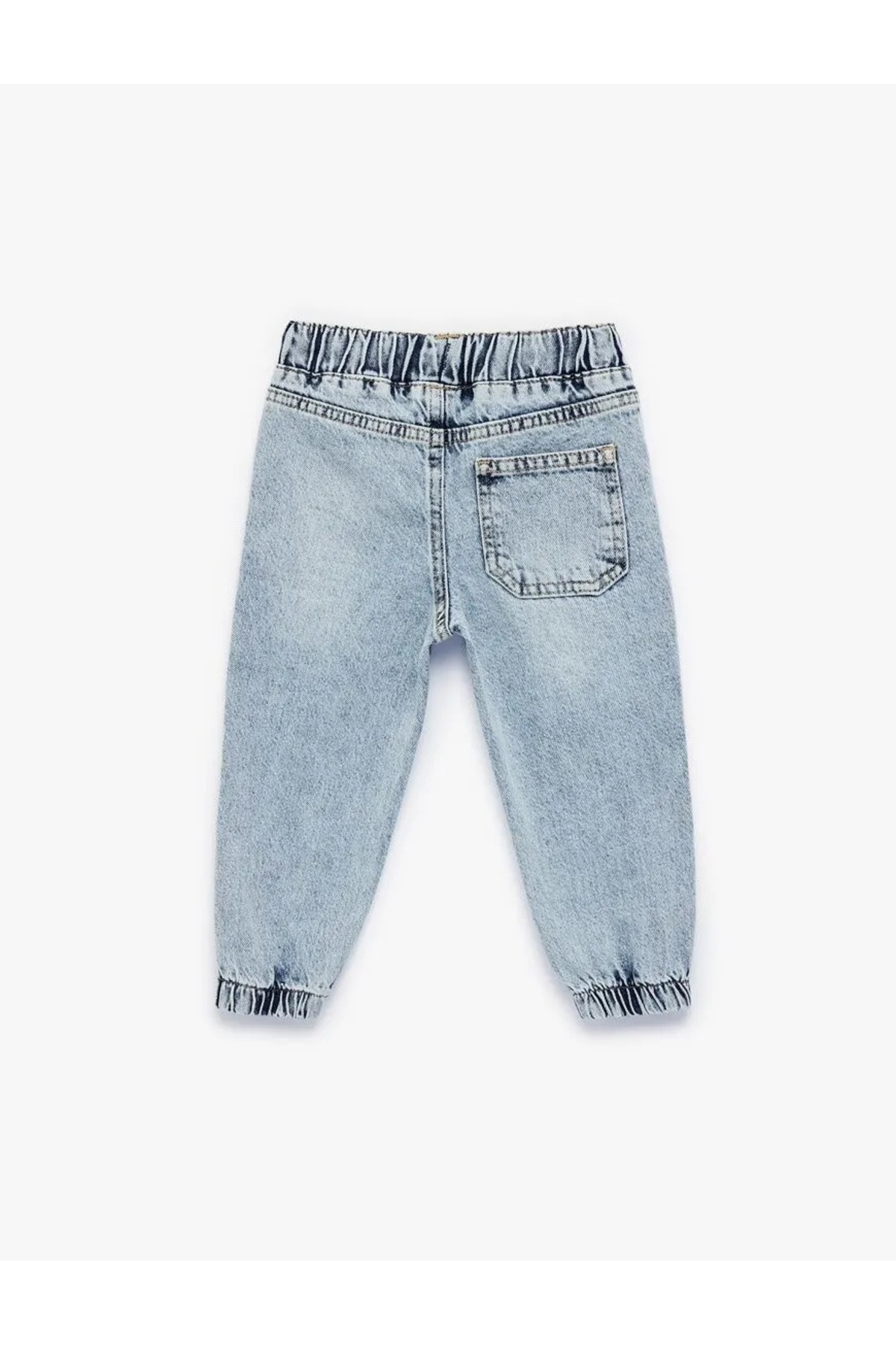 Koton Jogger indigo Erkek Bebek Jean Pantolon 6SMB40003TD fotoğrafı 4 (önizleme)