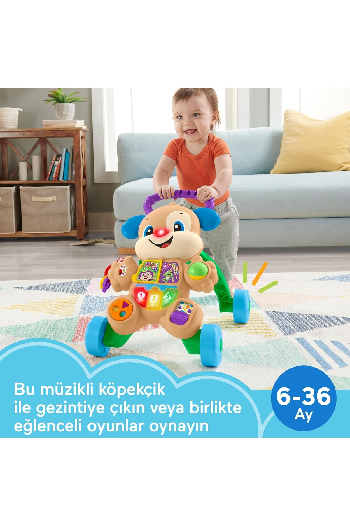 Energic Eğitici Köpekçik Yürüteç Türkçe FTG10 fotoğrafı 3 (önizleme)