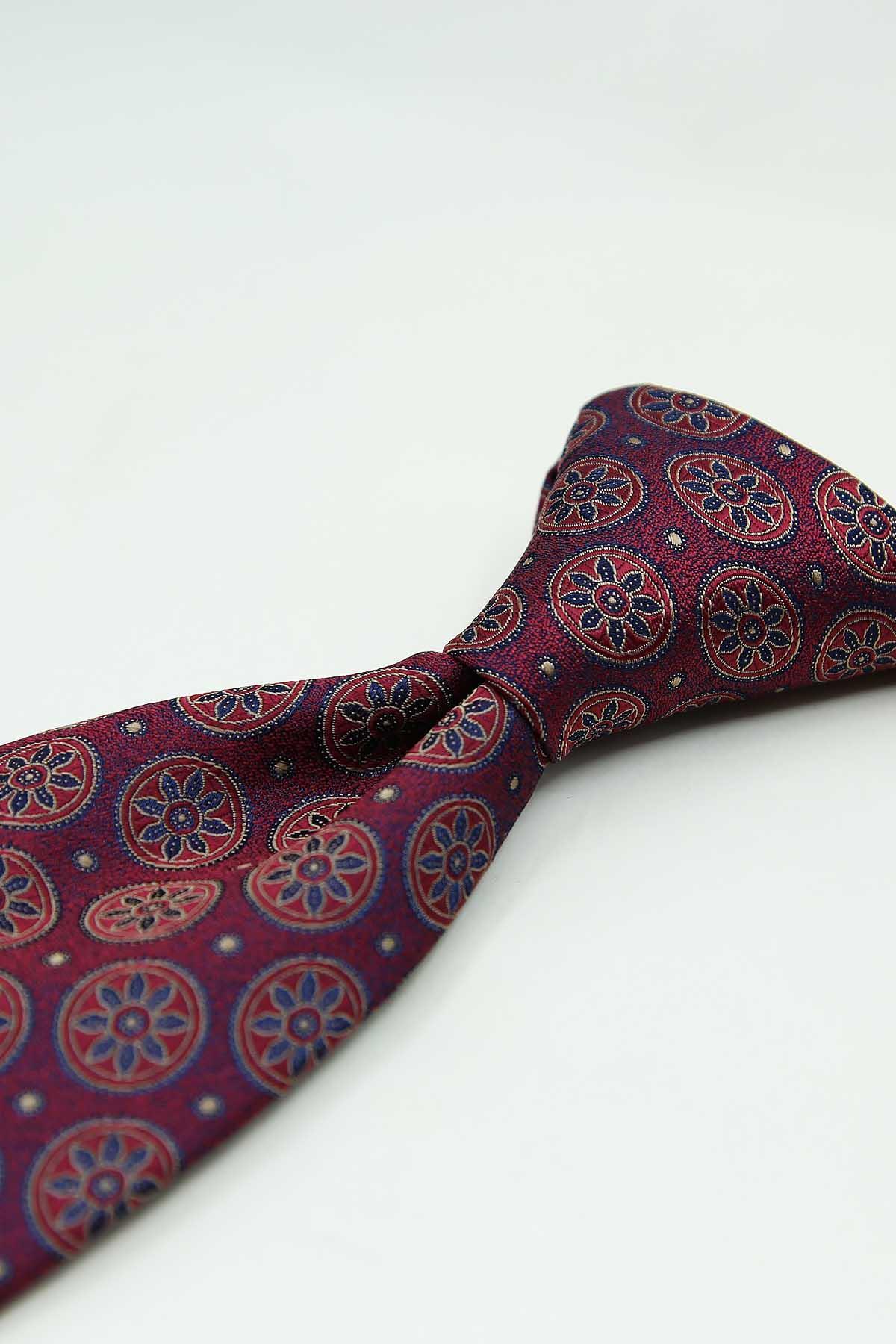 Kravatkolik Bordo Motif Kravat görsel 2
