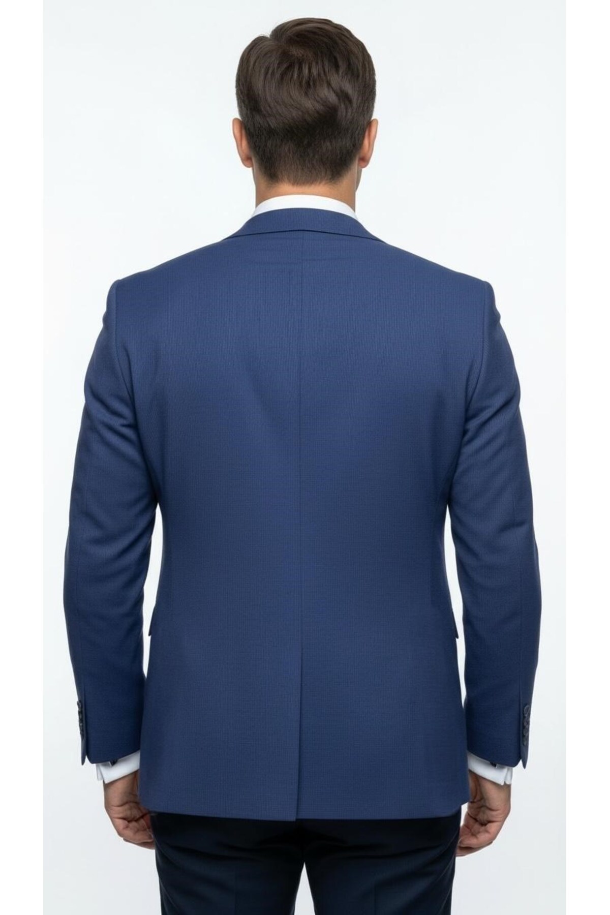 Plus Scorpion Erkek Slim Fit Ceket, Likralı Fitilli Kumaş, Çift Düğmeli Tek yırtmaçlı Modern Tasarım görsel 5