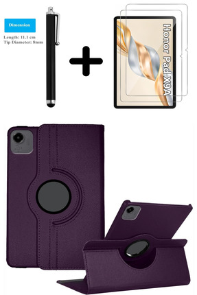 TEKNETSTORE Honor Pad X9A 11.5 Inç Kılıf Ekran Koruyucu Kalem Seti 360 Dönebi...