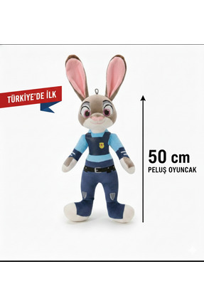 TrendTopic Zootopia Judy Peluş Oyuncak 50 Cm Kıyafetler Dahil