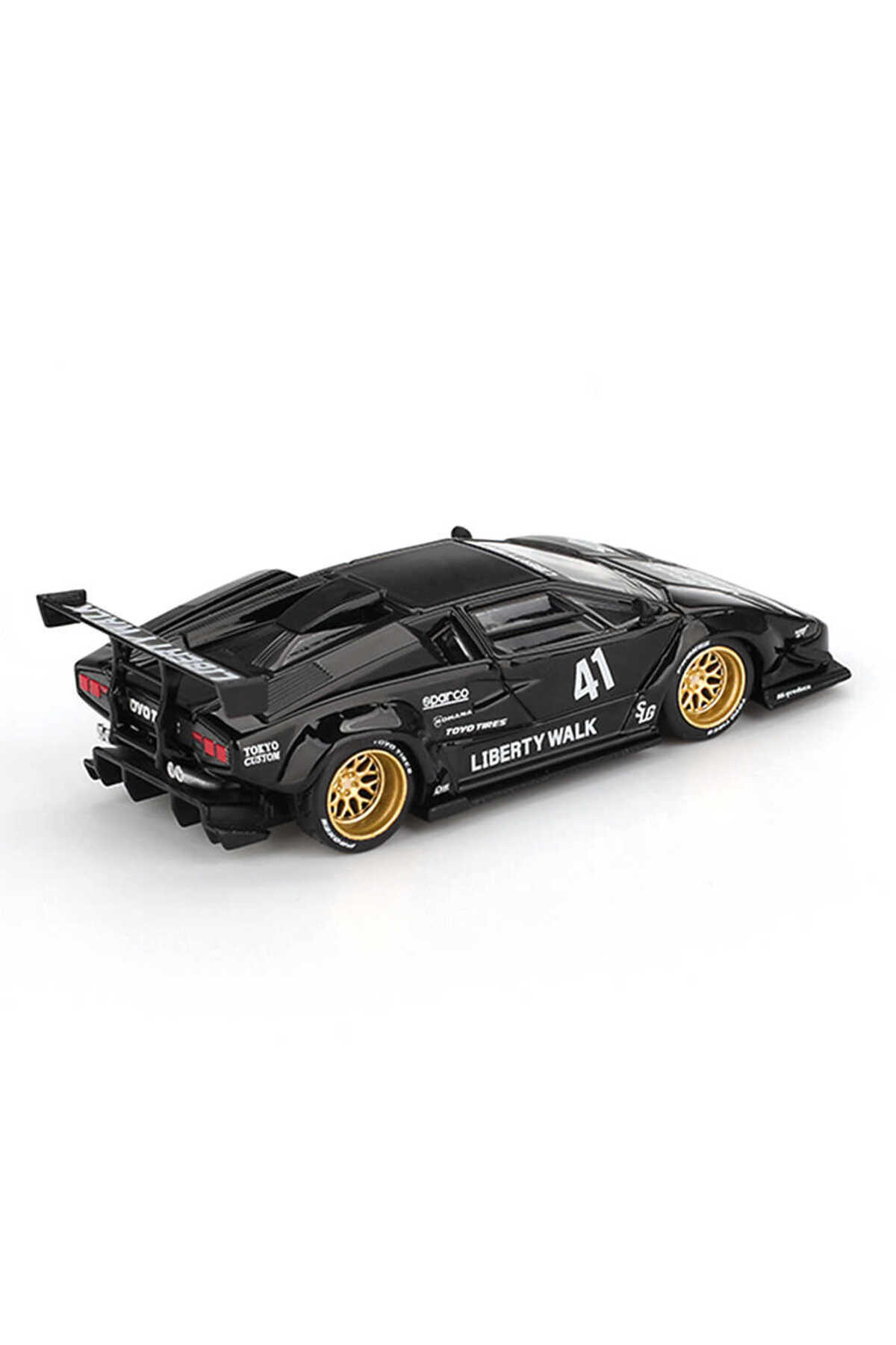 mini gt 1081 1/64 Lamborghini Countach LB-WORKS Black - Blister