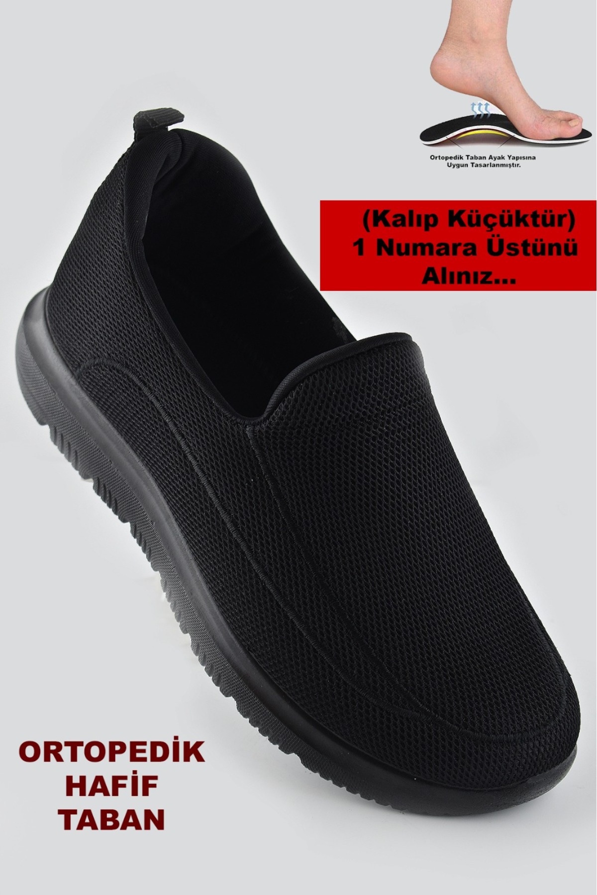 PAPATAY 6563 Tam Ortopedik Hafif Taban Erkek Spor Ayakkabı Yazlık Hafif Eva Taban Günlük Yürüş Ayakkabısı