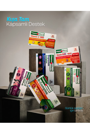 happy more Kış Paketi - C1000, D3K2, Magnesium Complex, Zinc15, Biotine 5000 ...