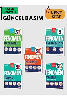 Fenomen Yayıncılık FENOMEN 5 B SET ( MATEMATİK - FEN - TÜRKÇE - PARAGRAF - AN...