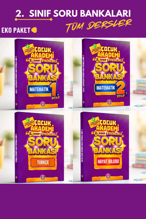 Çocuk Akademi 2.⁠ ⁠Sınıf Etkinlikli Soru Bankaları Tüm Seri