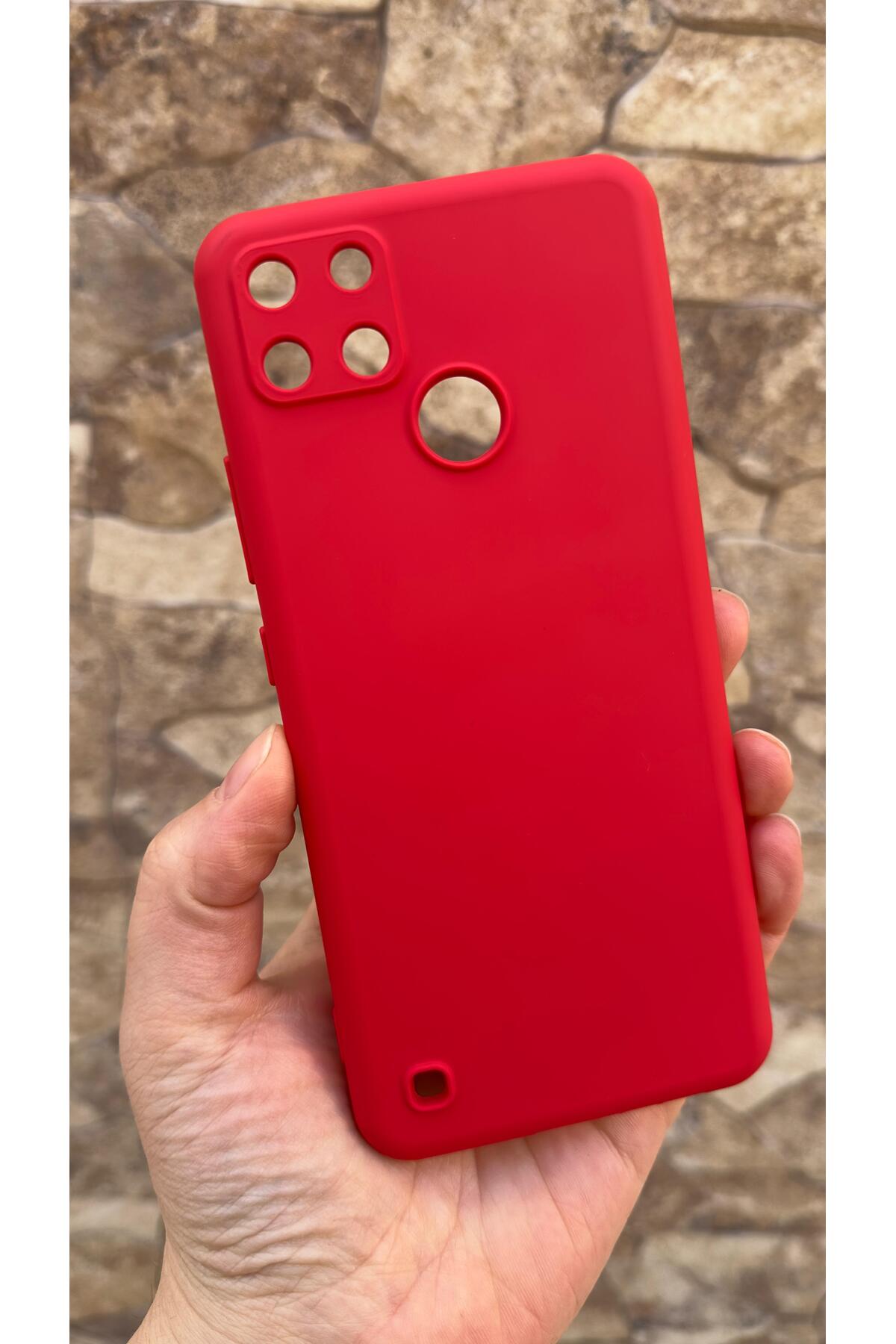 Realme C21Y And C25Y Compatible Silicone Shock Absorbing Classic Shielded Rubber Case