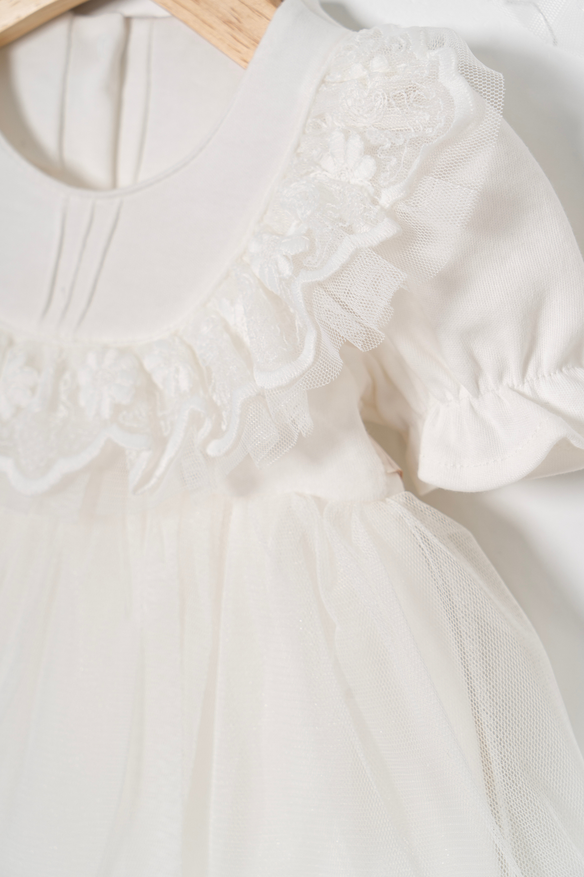 Miniday Baby Kız Bebek Mevlütlük Elbise Yazlık Bandanalı Dantelli Yeni Doğan Hastane Çıkışı Gelinlik Abiye 4010 fotoğrafı 3 (önizleme)