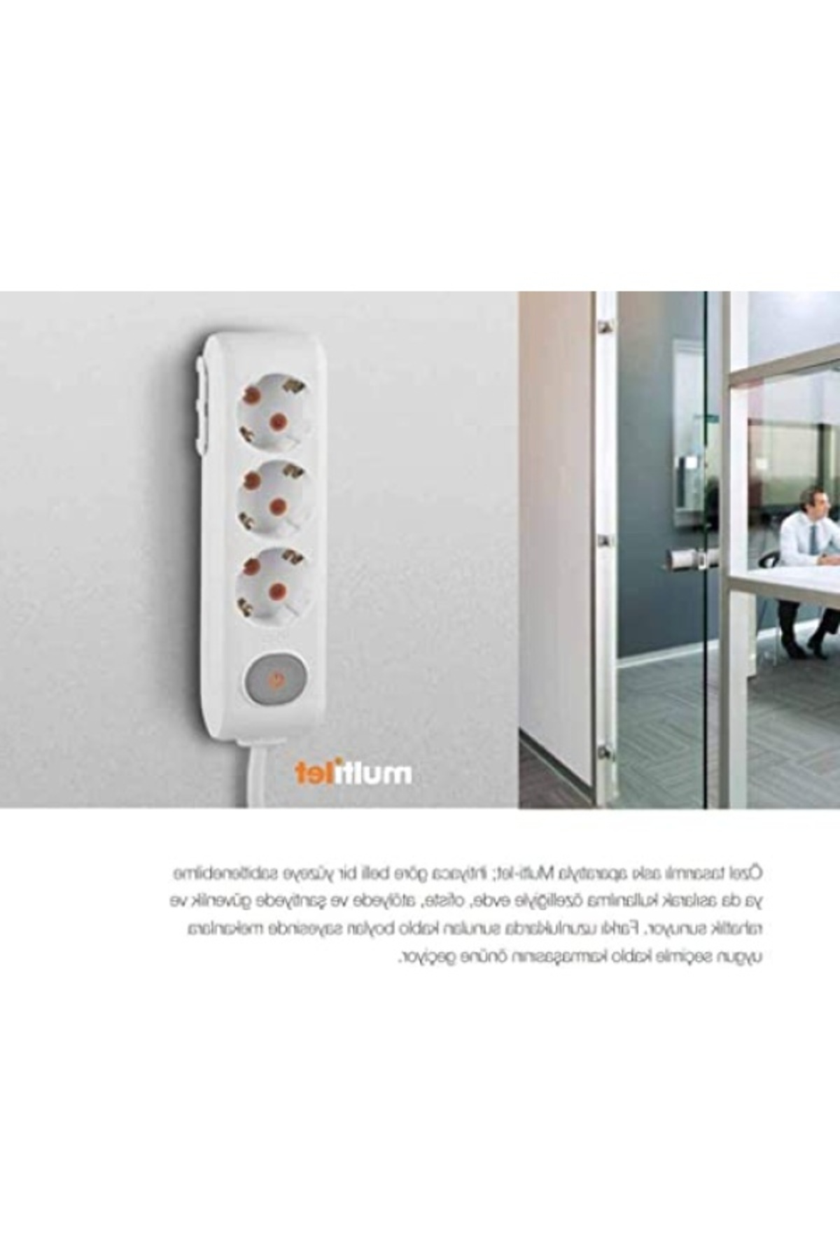 markentegra 4'lü Topraklı Priz - Çocuk Koruma Özelliği ile Güvenli Kullanım fotoğrafı 3 (önizleme)