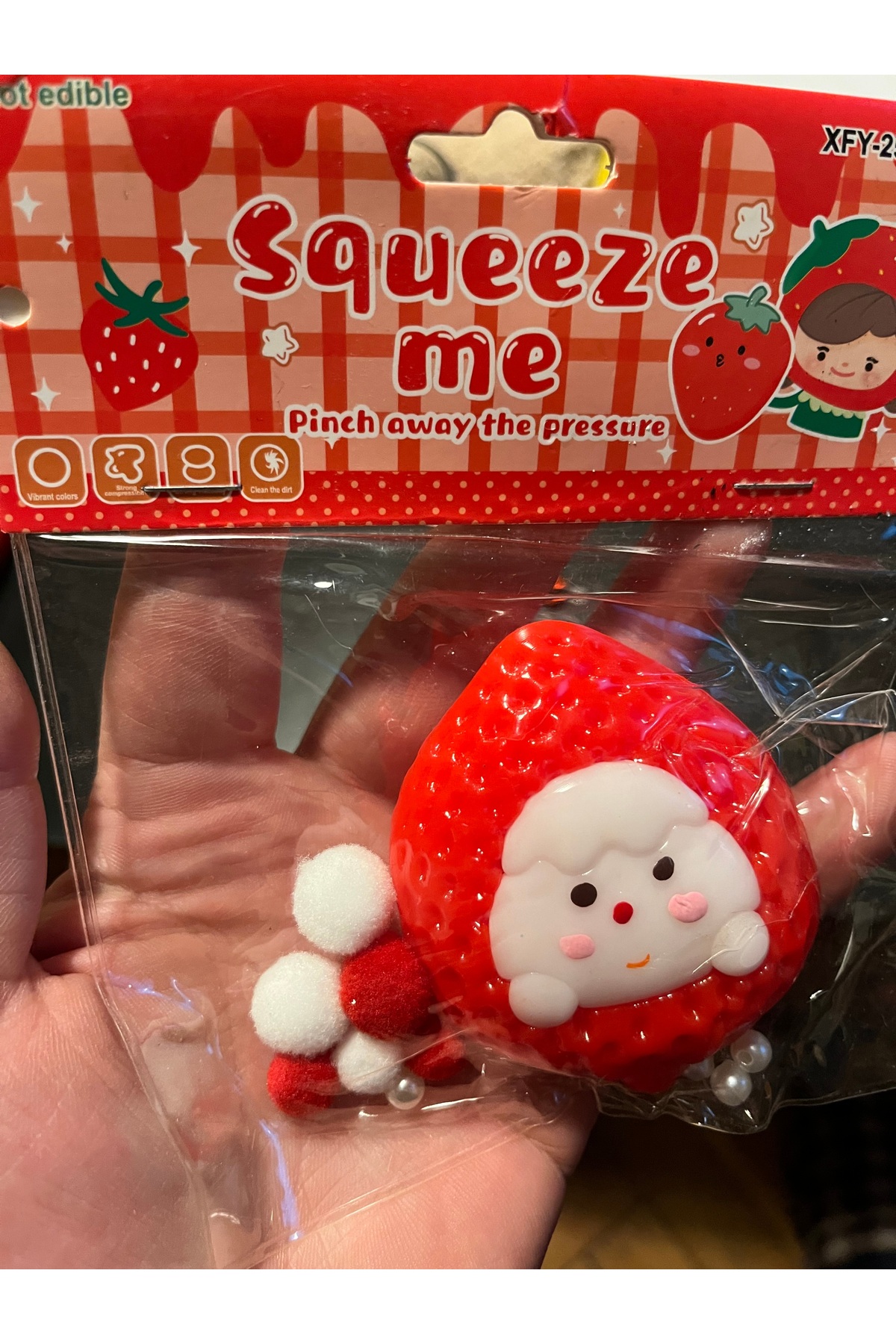 labubu sepeti Çilek sukuşi kedi patisi Squishy 🍓 - Fiyatı, Yorumları