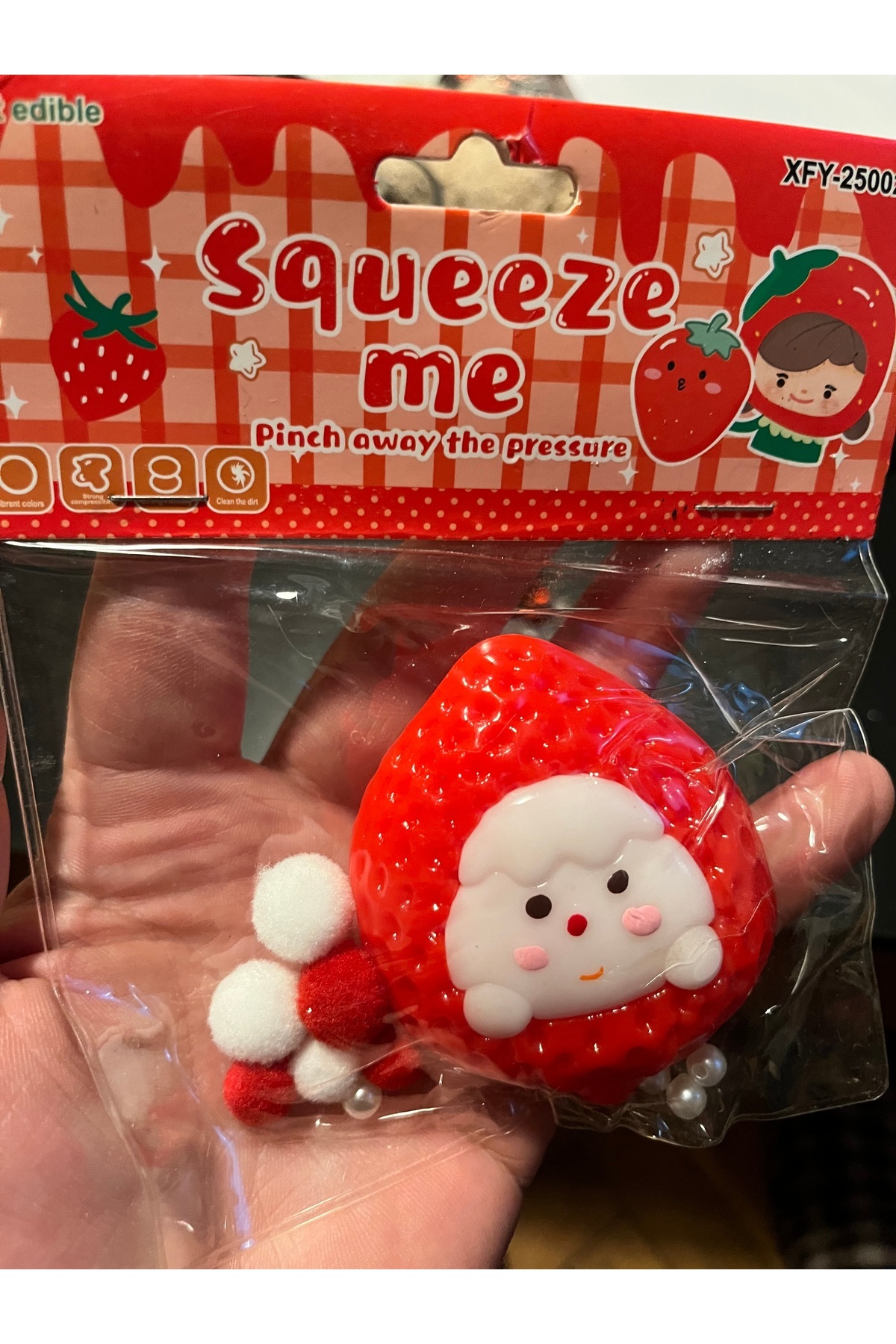 labubu sepeti Çilek sukuşi kedi patisi Squishy 🍓 - Fiyatı, Yorumları
