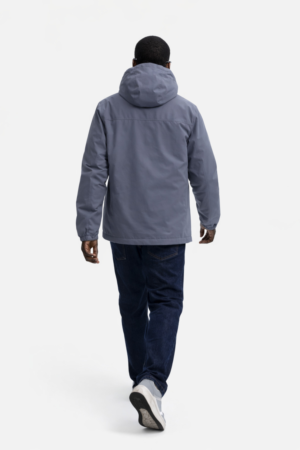 DAMGA JEANS  Erkek Astarlı Trend Oversize Füme Yağmurluk & Rüzgarlık - Görsel 6