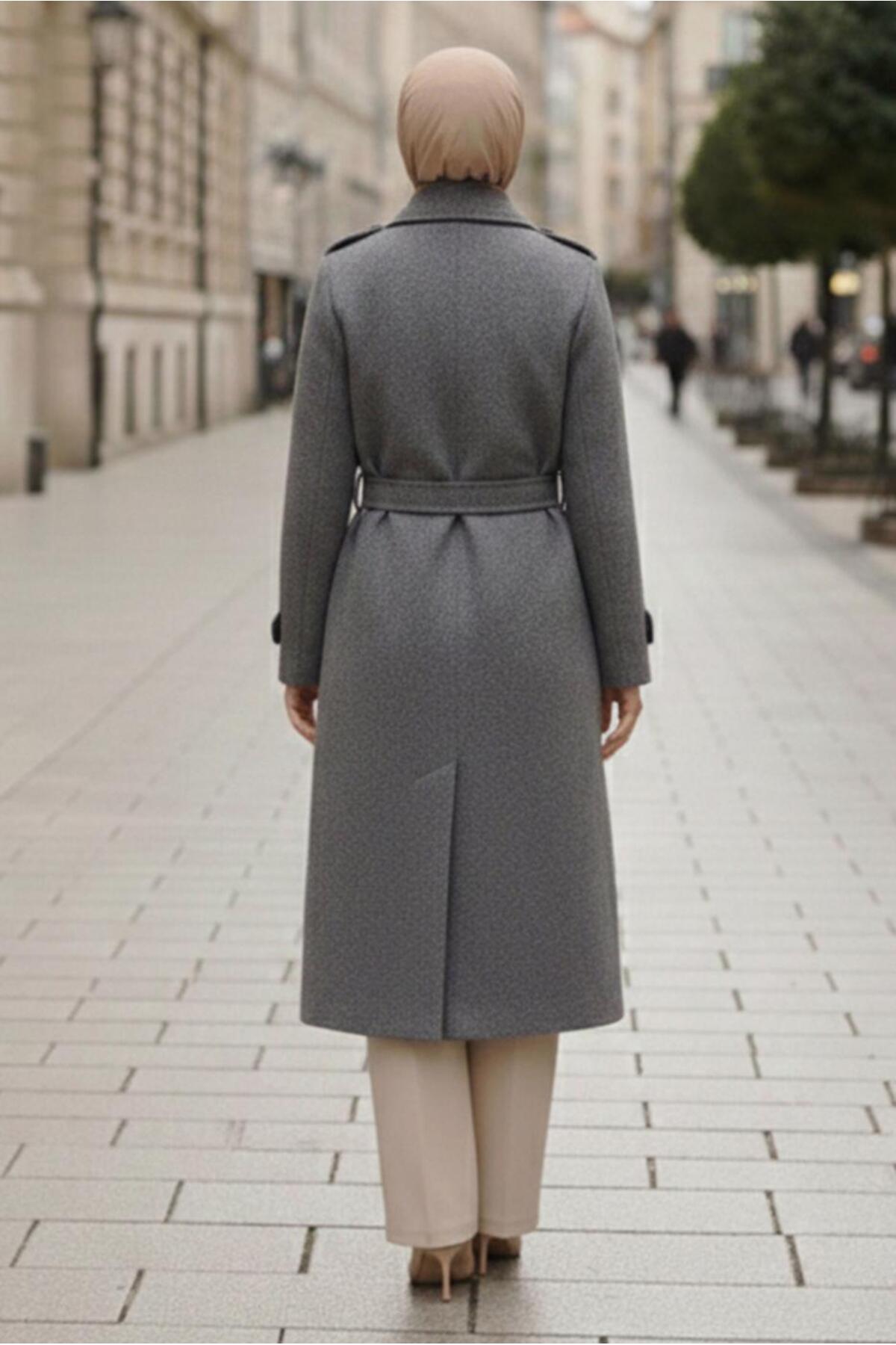 Alvina  KEMERLİ KAŞE KABAN 90640 - Görsel 3