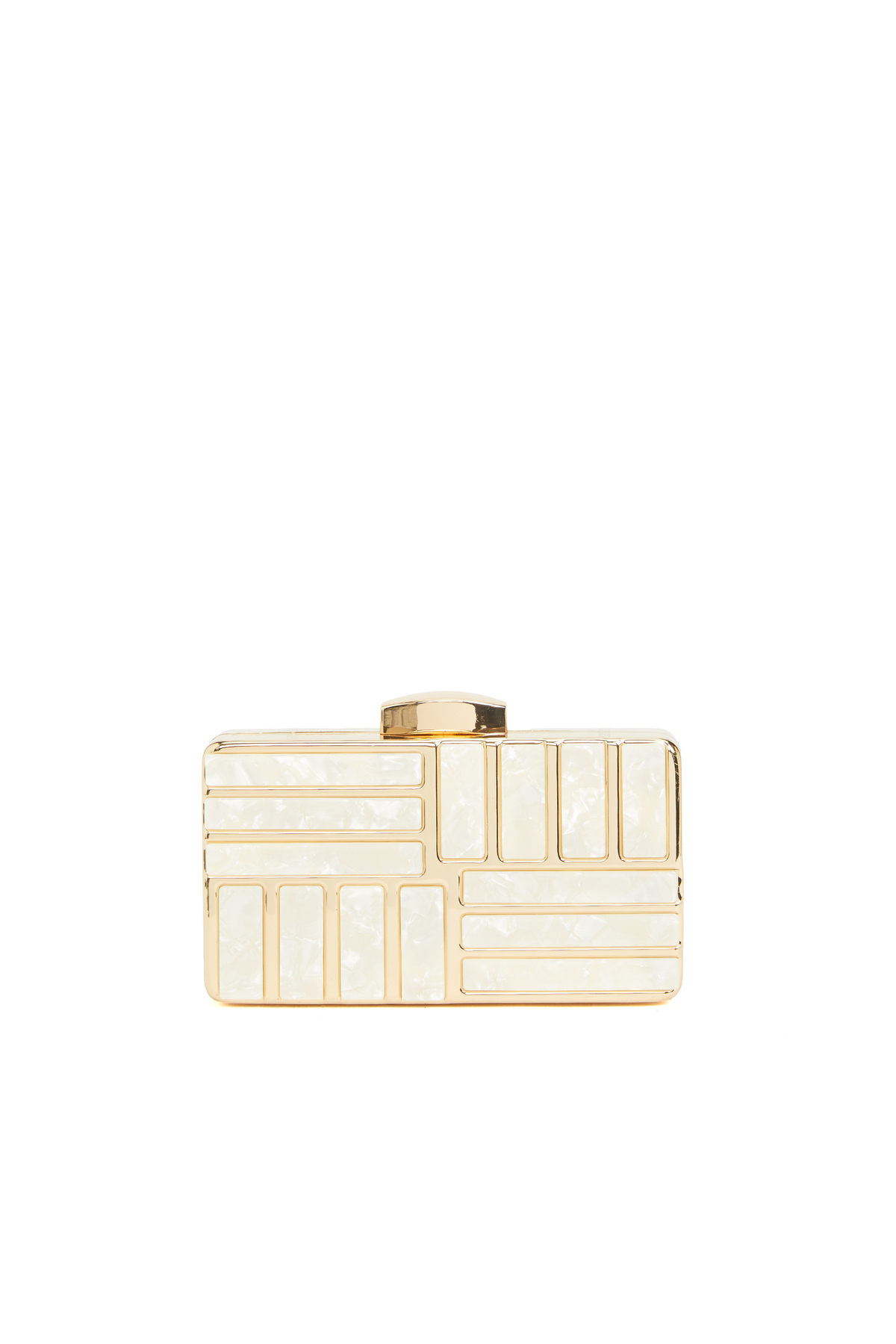 Gold Pearl Woman Clutch