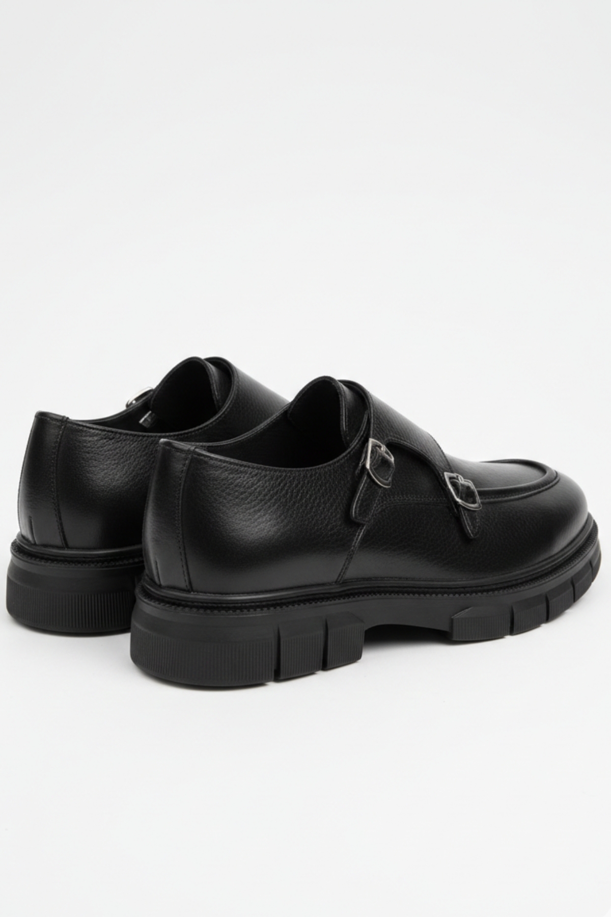 LUSIVE  Hakiki Deri Siyah Bağcıksız Rahat Erkek Klasik Ayakkabı LUASS28AL0049 - Görsel 5