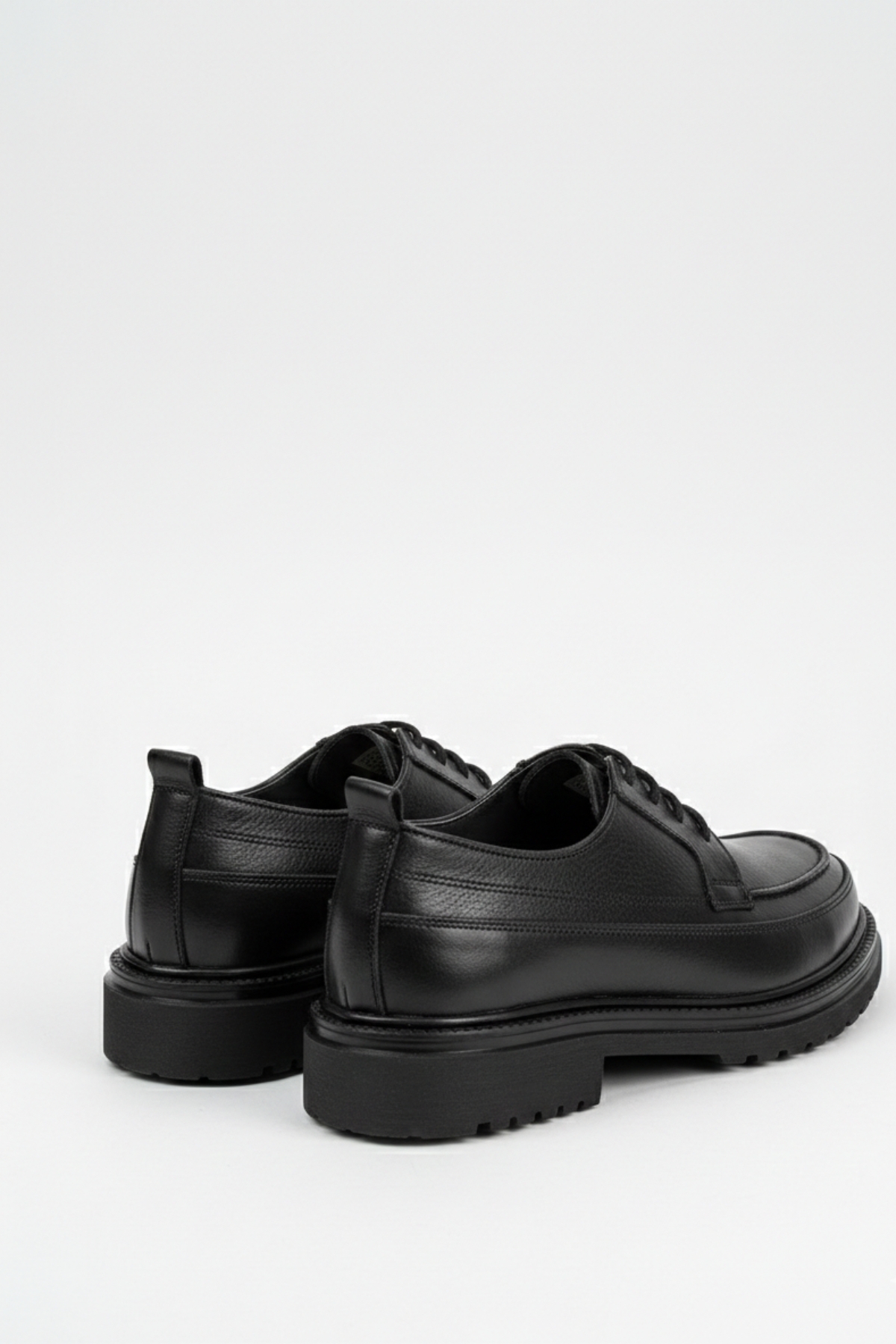 LUSIVE  Hakiki Deri Siyah Günlük Rahat Erkek Klasik Ayakkabı LUASS28AL0050 - Görsel 5