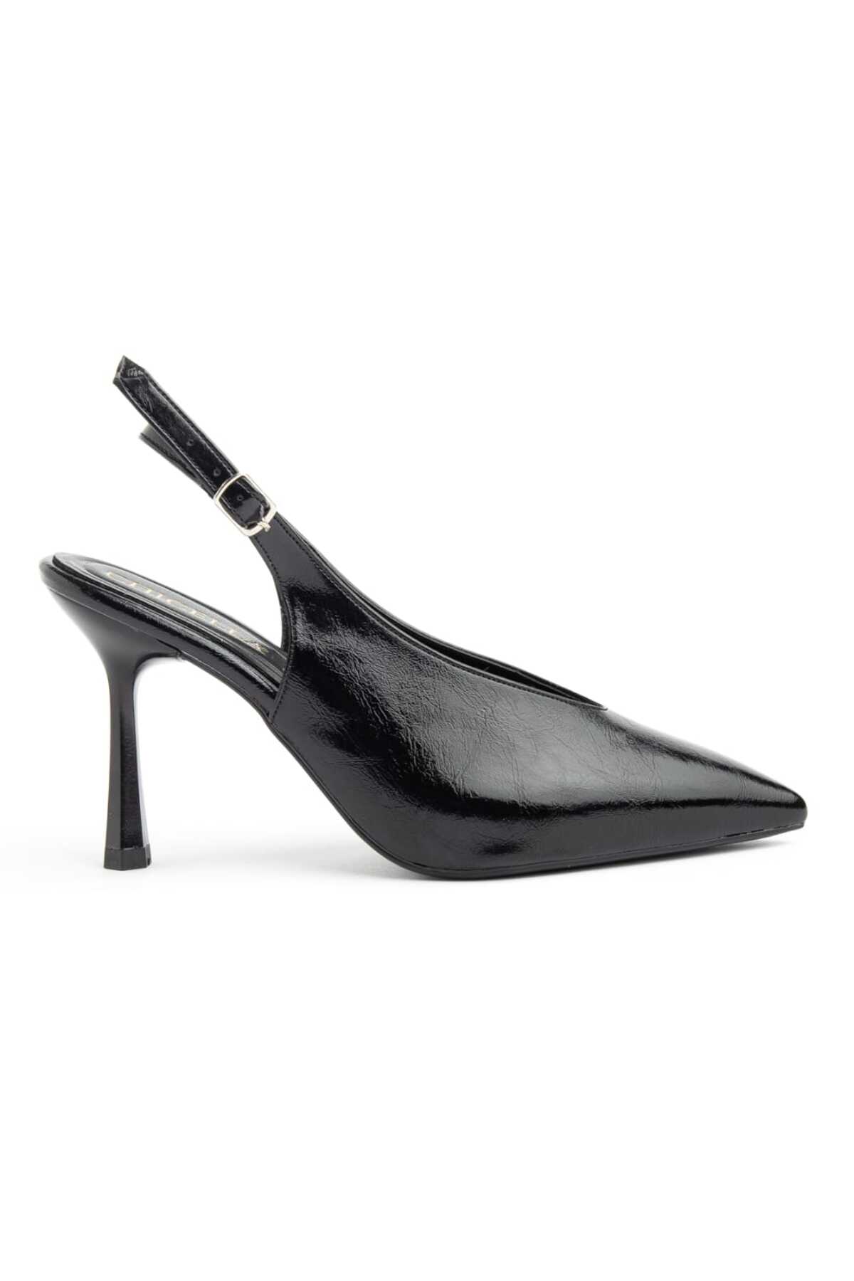 Millano Black Rustic Women's High Heels Stiletto