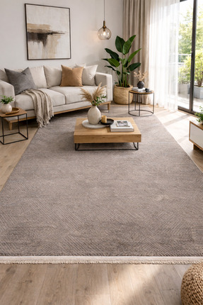 Ayduran Halı Modena İskandinav Yıkanabilir Şönil Saçaklı, Kaymaz Tabanlı Kori...