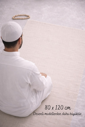 Perdeplus Minimal Düz Keten Seccade Namazlık - Çeyizlik Hediyelik Çanta Secca...