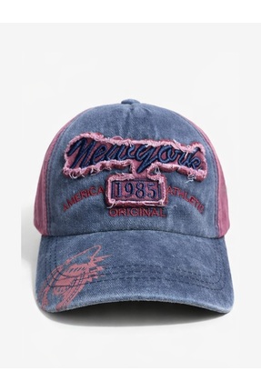 Soulistic Collection %100 Pamuk New York 1985 Yazılı Eskitme Şapka