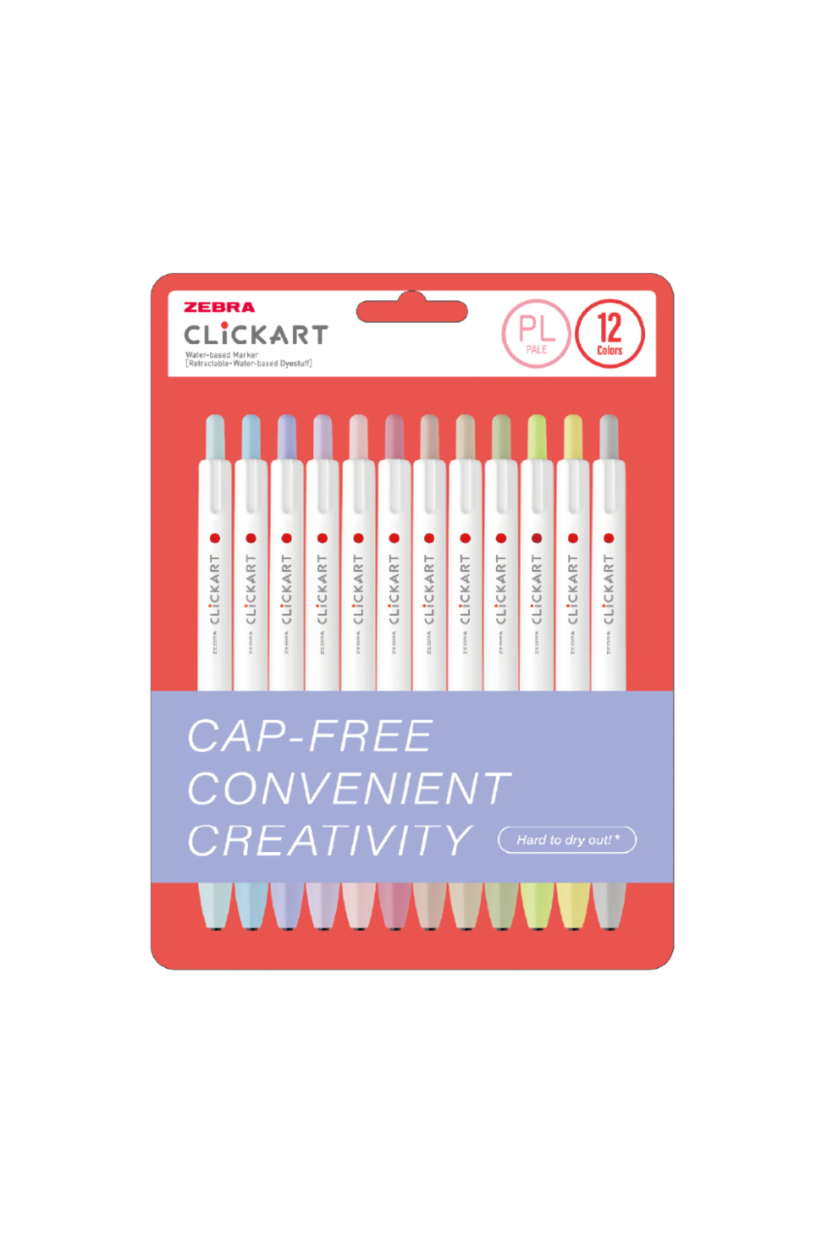 Zebra CLICKART MARKET PEN PALE SOLUK RENKLER 12 LI SET - Fiyatı