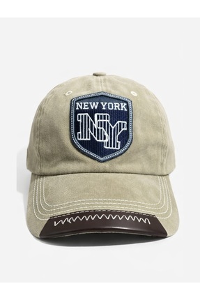 Soulistic Collection NY Amblemli Desenli Eskitme Şapka