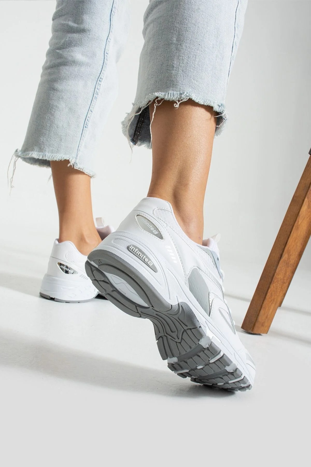 İNFİNİTE  Unisex Kadın Erkek Ortopedik Triko Spor Ayakkabı Sneaker İNF-531 - Görsel 2