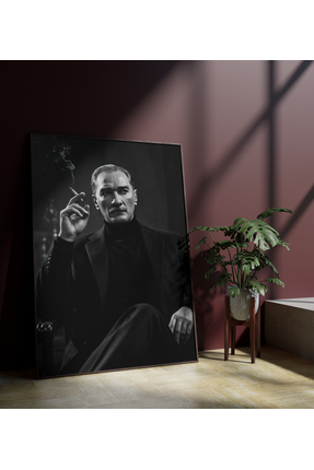 SENSEİ STİCKER&TABLO ATATÜRK - 3D KANVAS TABLO - YÜKSEK KALİTE - KALIN ÇITA -