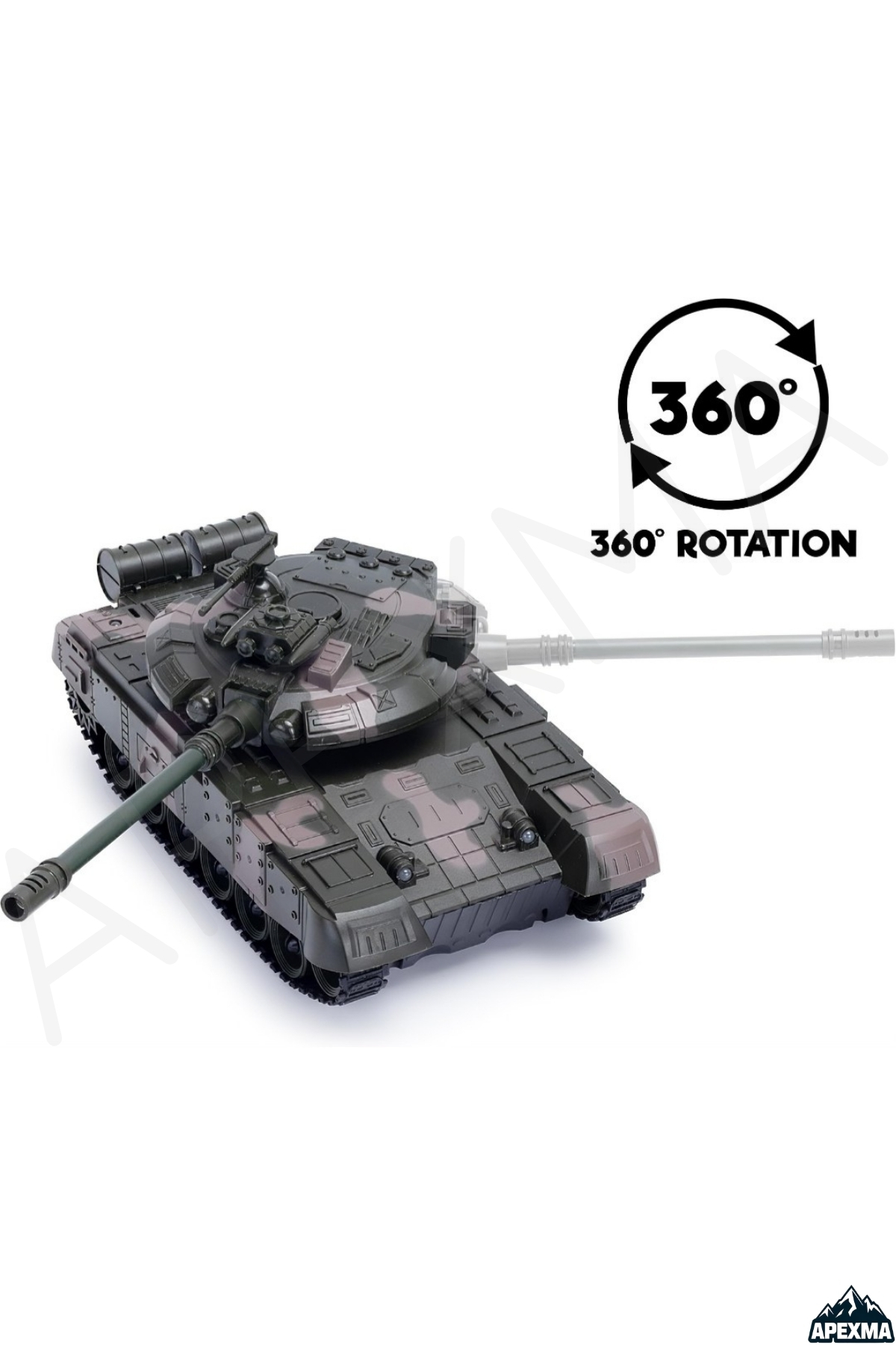 Apexma Oyuncak 2.4GHz Uzaktan Kumandalı Paletli Rc Tank Şarjlı
