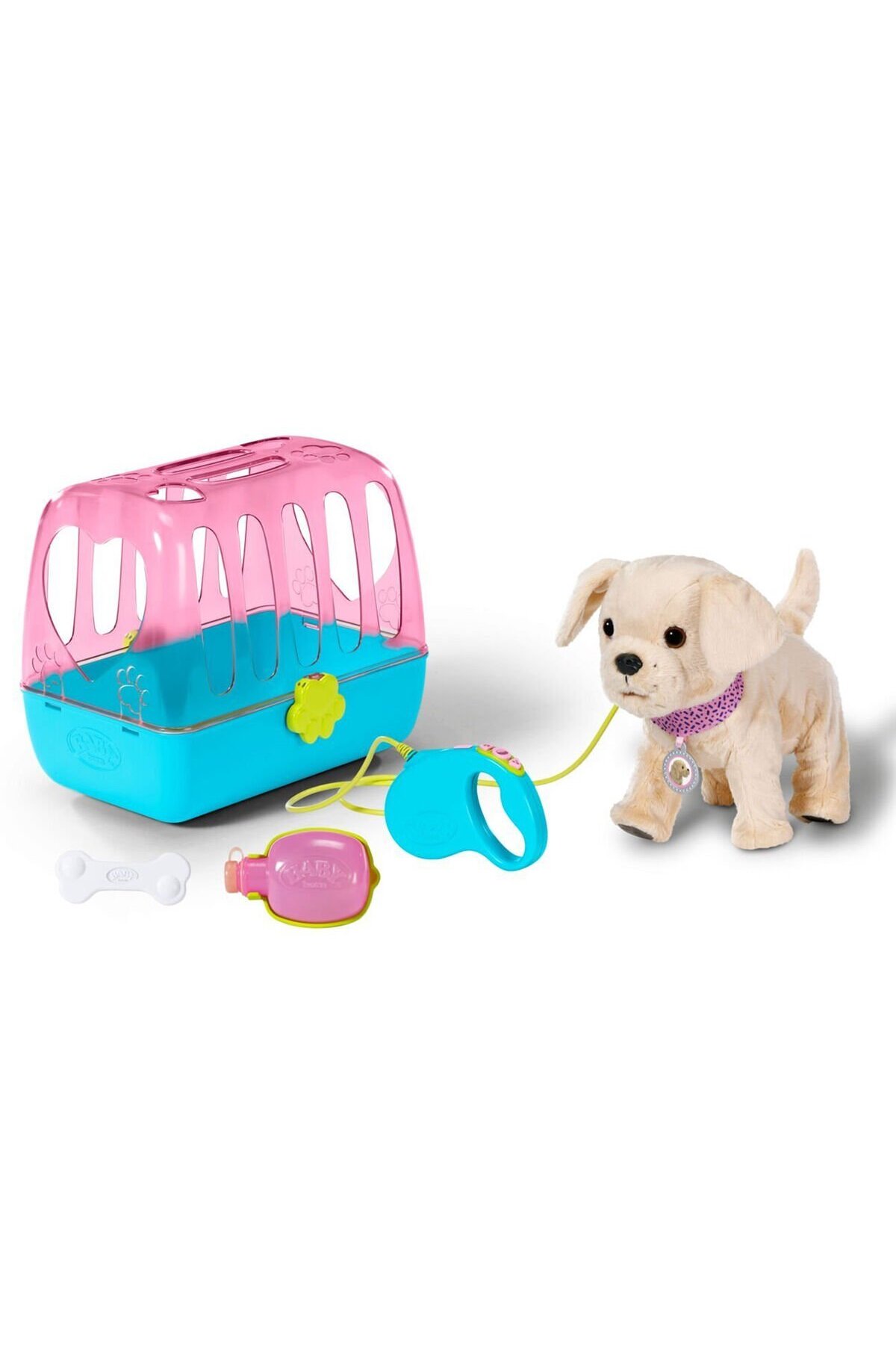 メル愛犬溺愛 BABY born My Dog Lucky Etkileşimli Oyuncak Köpek Su İçen Yürüyen