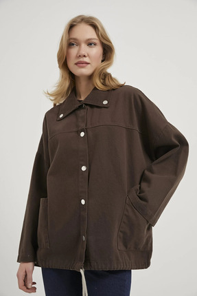 Arma Life ARMALIFE 1405 ETEĞİ BAĞCIK DETAYLI GABARDİN KADIN CEKET