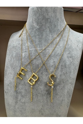 NO BRAND Harfli kolye