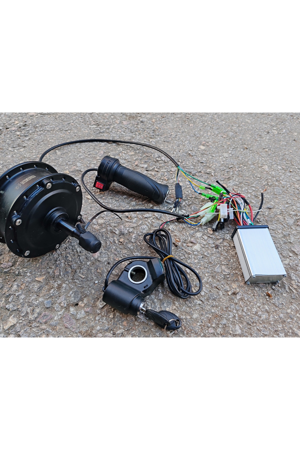 Bix Bisikleti elektrikli bisiklete çevirne kitti motor beyin gaz