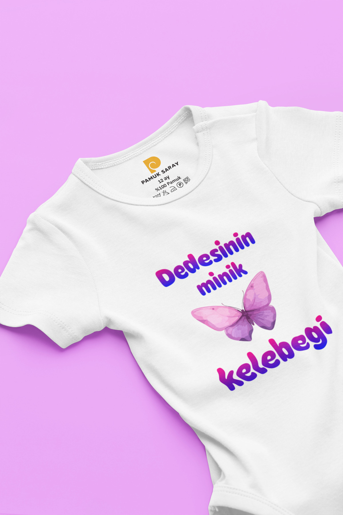100% Organic Cotton Grandpa's Little Butterfly Printed Short Sleeve Snap Fastener Baby Bodysuit Bodysuit Snapsuit