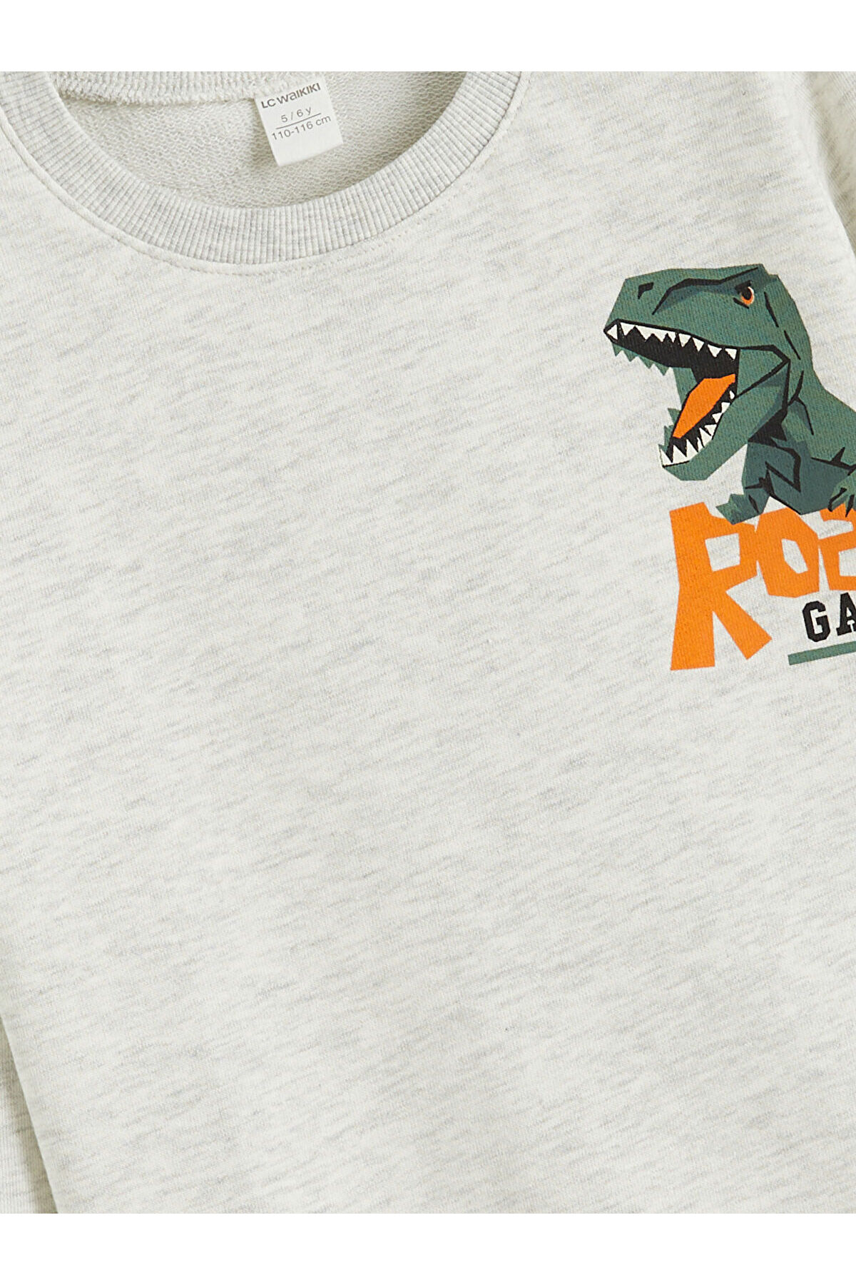 LC Waikiki Nevaa Collection Bej Baskılı Erkek Çocuk Sweatshirt 2'li fotoğrafı 6 (önizleme)