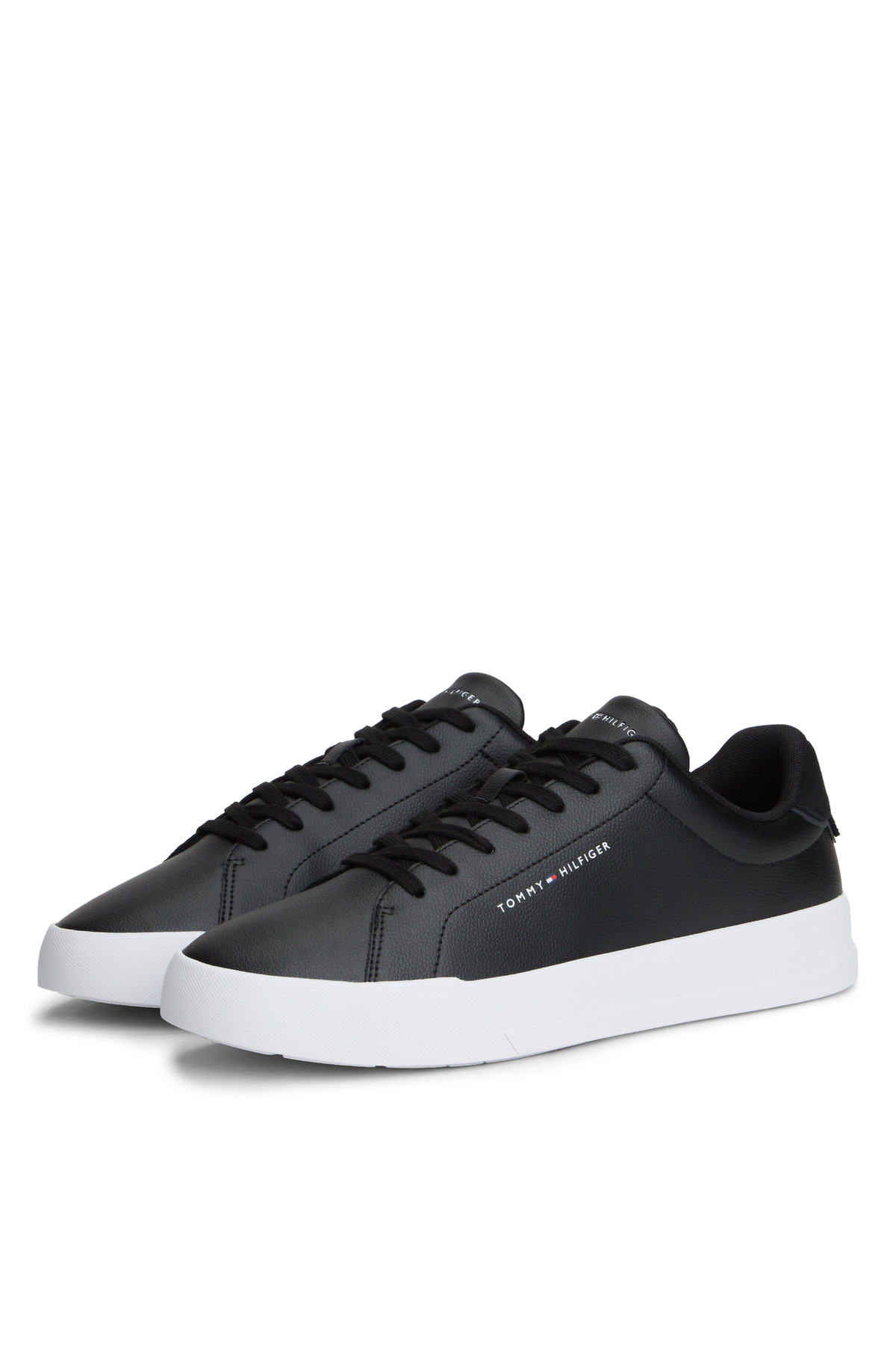 Tommy Hilfiger  Siyah Erkek Sneaker TH COURT CORE - Görsel 3