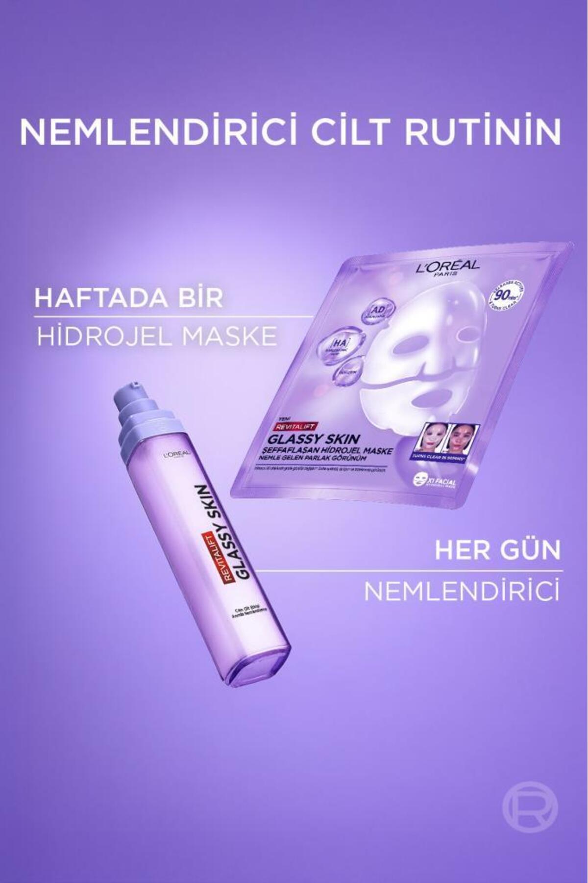 Revitalift Glassy Skin Cam Cilt Görünümü Etkili Şeffaflaşan Işıltı & Nem Veren Hidrojel Yüz Maskesi — 3600524259686 — تصویر 8 از 8