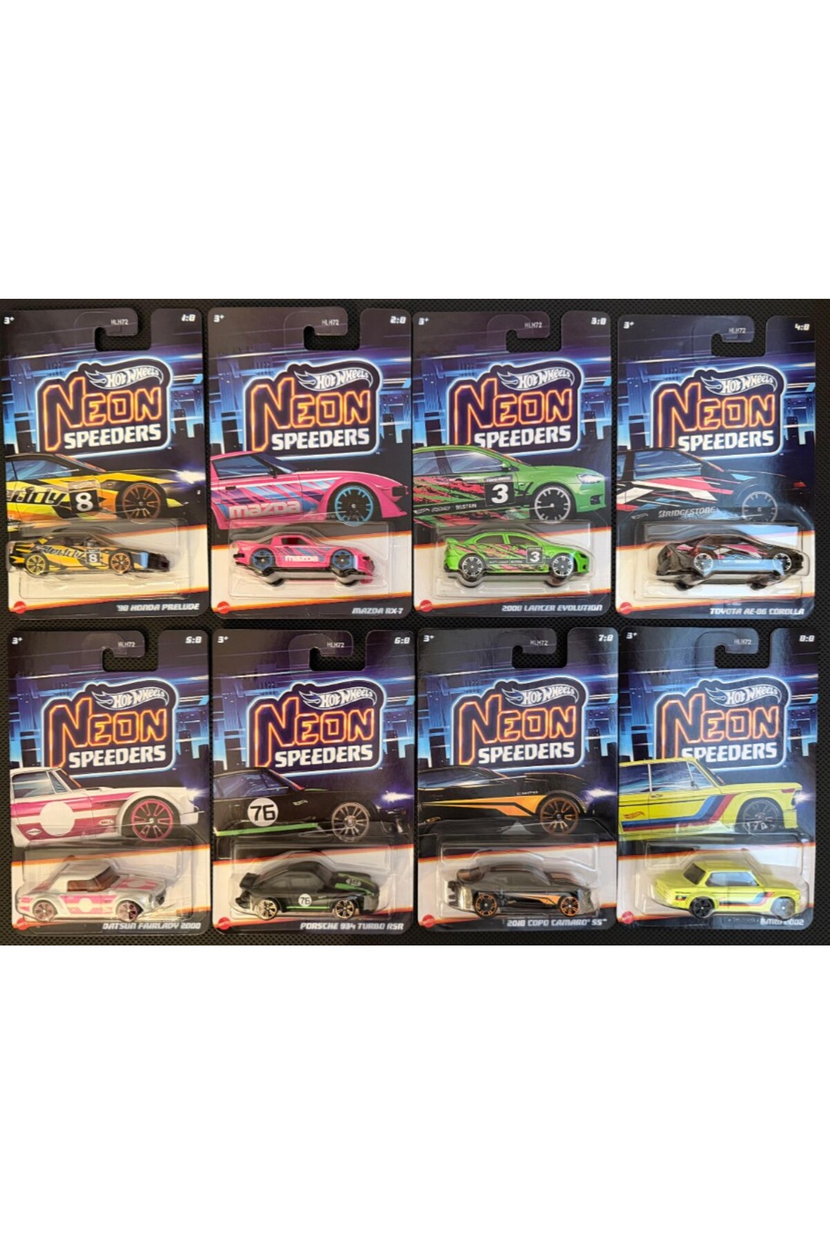 HOT WHEELS 8'li Araba Seti - Neon Speeders HLH72-979E - Fiyatı