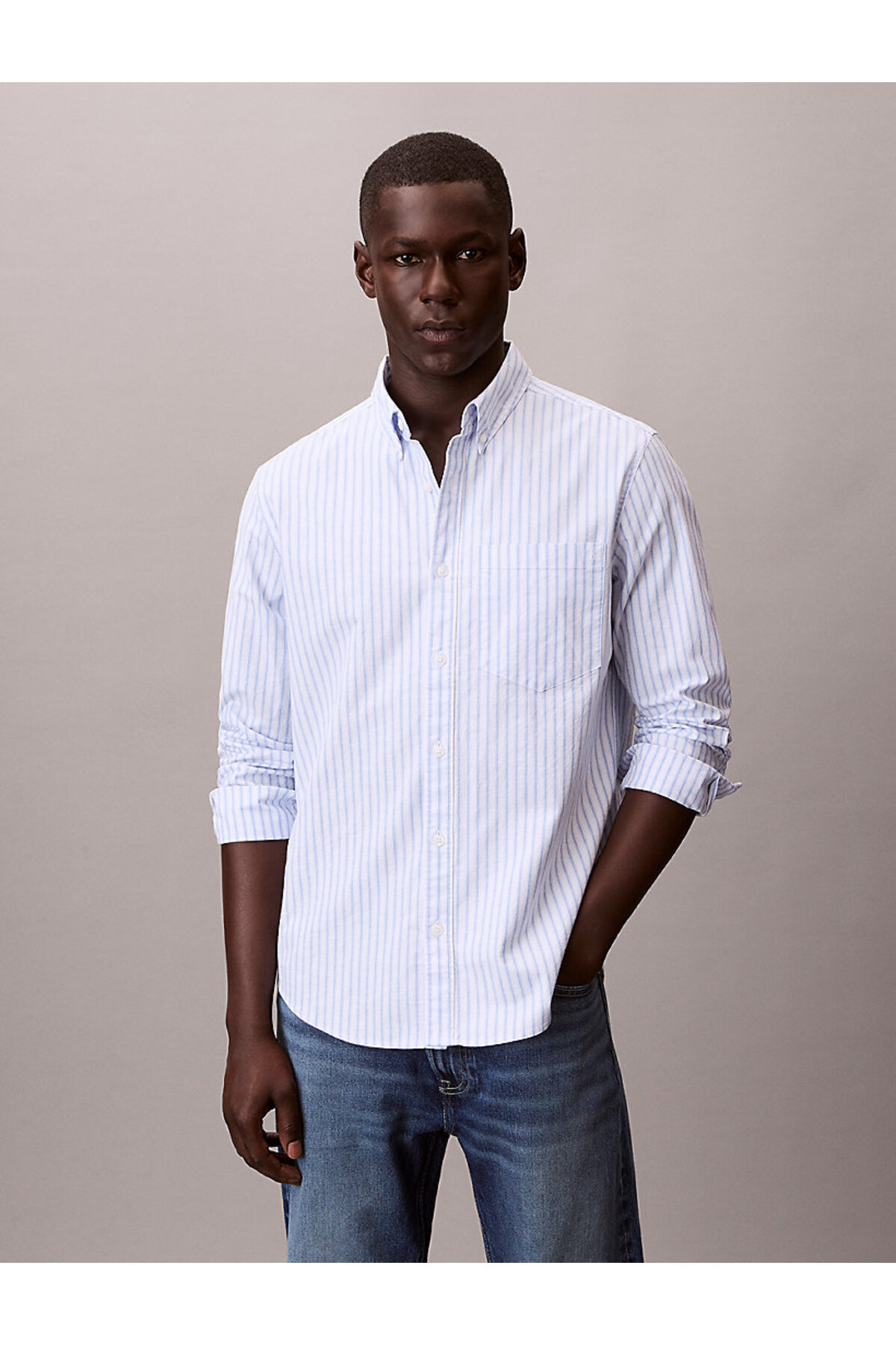 پیراهنمردانهCalvin Kleinآبی